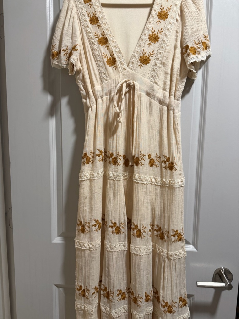 Floral Embroidered  Dress - Picture 3 of 3